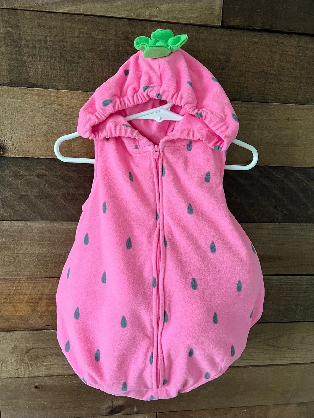 Carter's Adorable Baby Strawberry Hooded Halloween Costume Dress Up Size 24mon